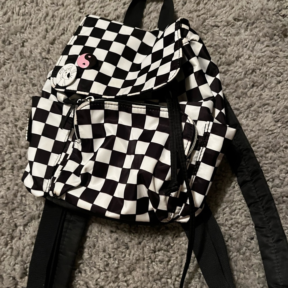 Mini checkerboard backpack
